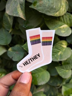 He/They Sticker 