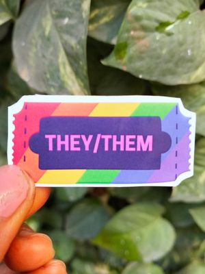 They/Them Pronouns sticker                 