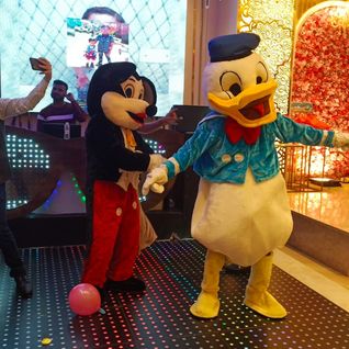 Mickey and Donald duck Mascots