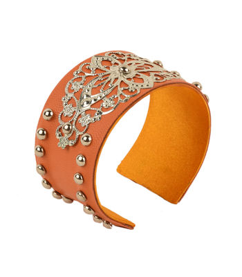 Tiekart women orange bracelet cuff