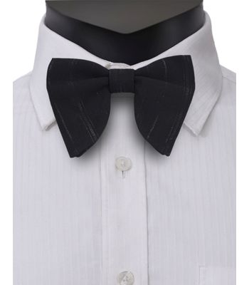 Bow Tie-Tuxedo-Black Embelished Designer Partywear and Wedding Bow Tie for Men