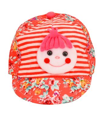 Tiekart kids red floral cap