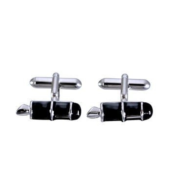 Tiekart men black funky cufflink