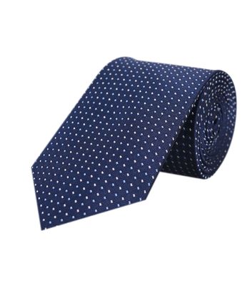 Men Tie - Blue Designer Polka Dots ties for men