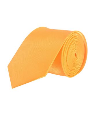 Tiekart men yellow plain solids  skinny slim tie