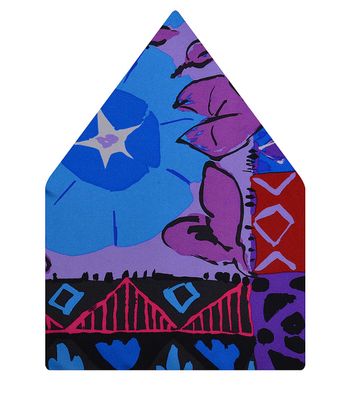 Multi Funky Silk Pocket Square for Men