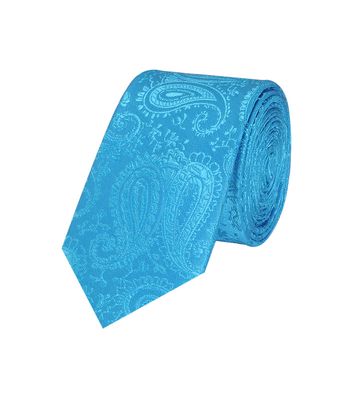 Tiekart men blue paisley  skinny slim tie