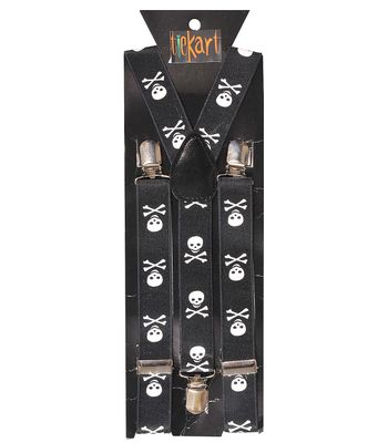 Tiekart men black suspenders