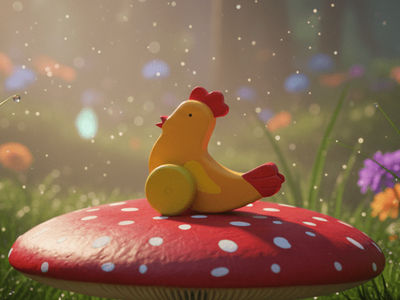 Wooden Little Hen
