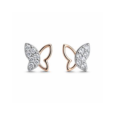 Flutterby Rose Studs