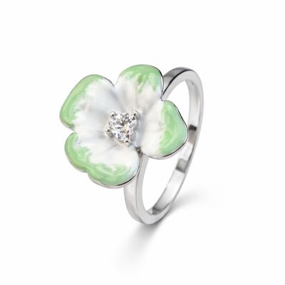 Garden Serenade Enamel Ring