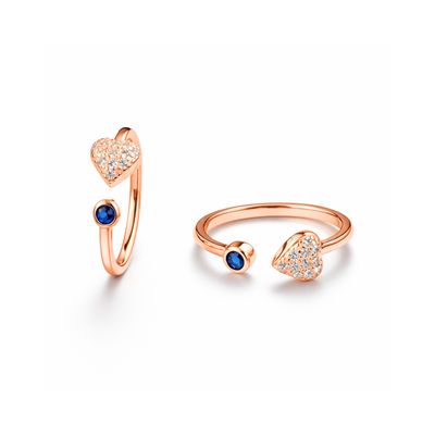 Heartz Charm Open Ring