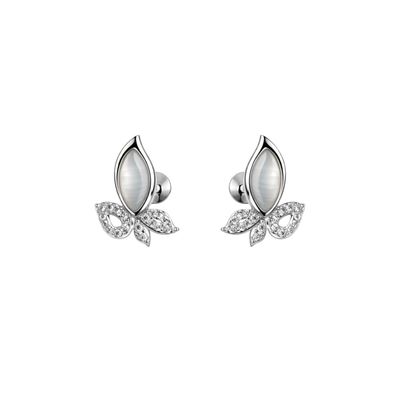 Leaf n petals studs