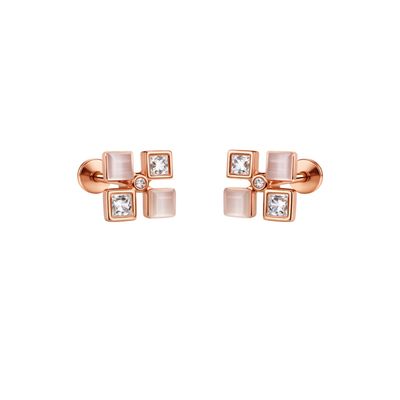 Square shape petal studs