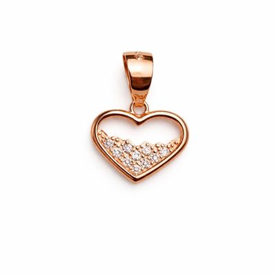 The Crystal-Fill Radiant 2 Heart Pendant