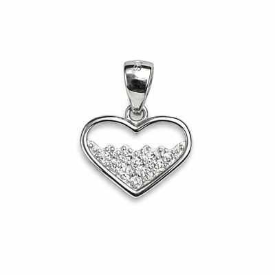 The Crystal-Fill Radiant Heart Pendant