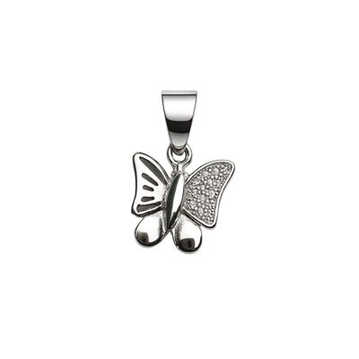 The Delicate Pavé Butterfly Pendant