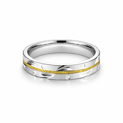 The Golden Flow Brushed Band