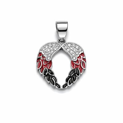The Guardian Wings Enamel Pendant