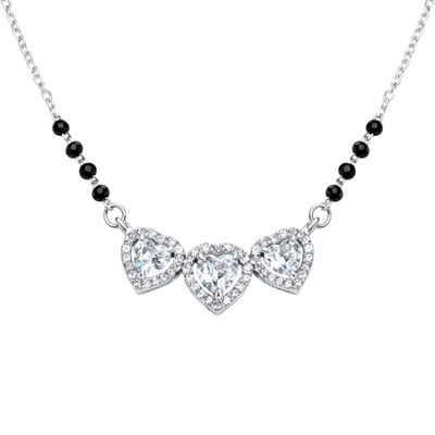 The Triple Heart Bloom Mangalsutra