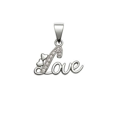 The love glam scripted pendant