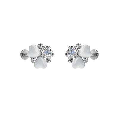 White n diamond lux studs