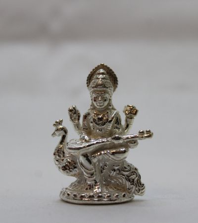 Silver Saraswathi Devi Idol