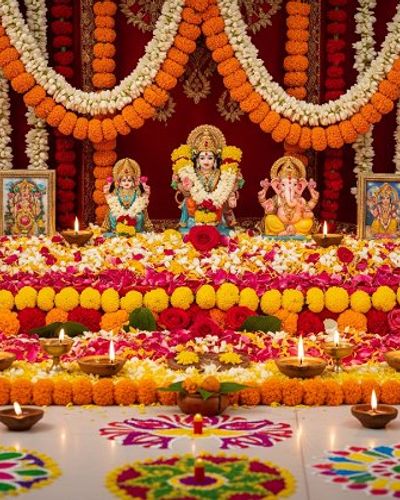 Flowers for Temple Decoration