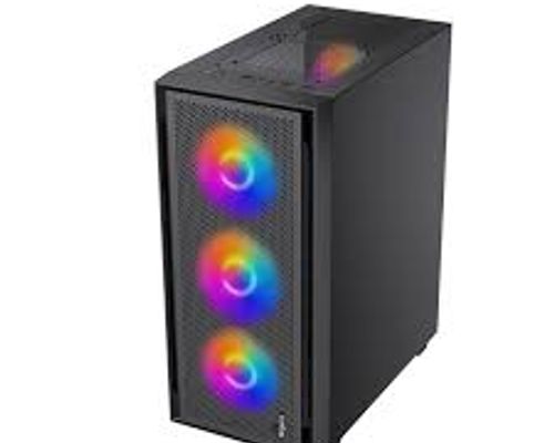 FINGERS Dominion-E15 Full ATX PC Cabinet with Tempered Glass Side Panel & 4 RGB Fans
