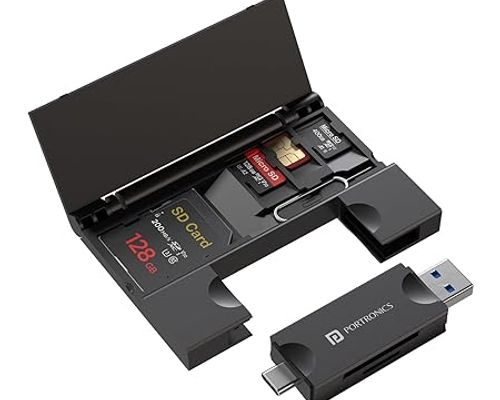 POETRONICS MPORT 30 PLUS-MICRO SD&SD CARD READER-BLACK9(POR 2644)