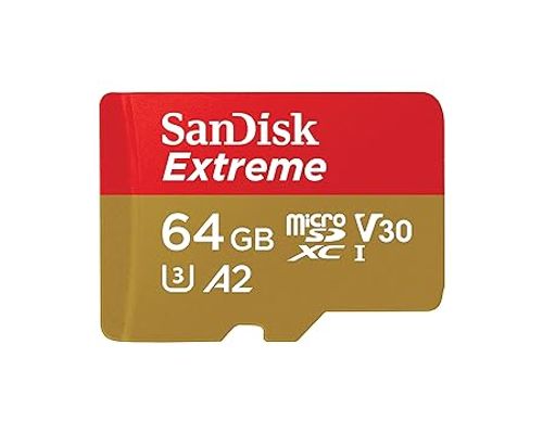 SANDISK 64GB MICRO SD CARD A2
