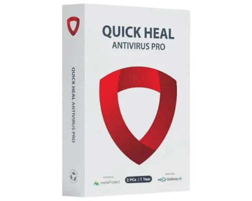 Quick Heal Antivirus Pro (2 Devices / 1 Year) with AI-Based Protection