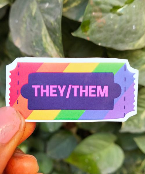 They/Them Pronouns sticker                 