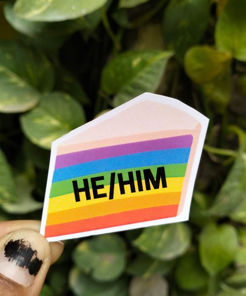 He/Him Sticker 