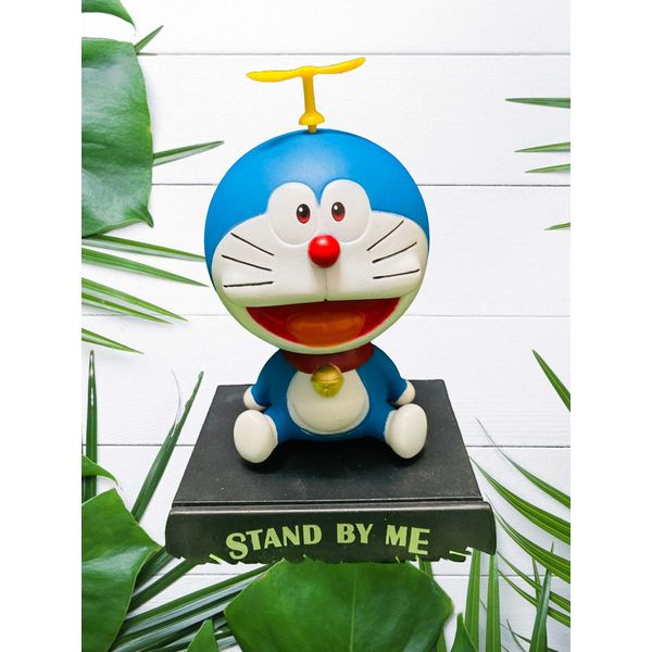 Doraemon - Bobblehead with a Mobile Holder - intended for use as a car dashboard accessory or desk decoration