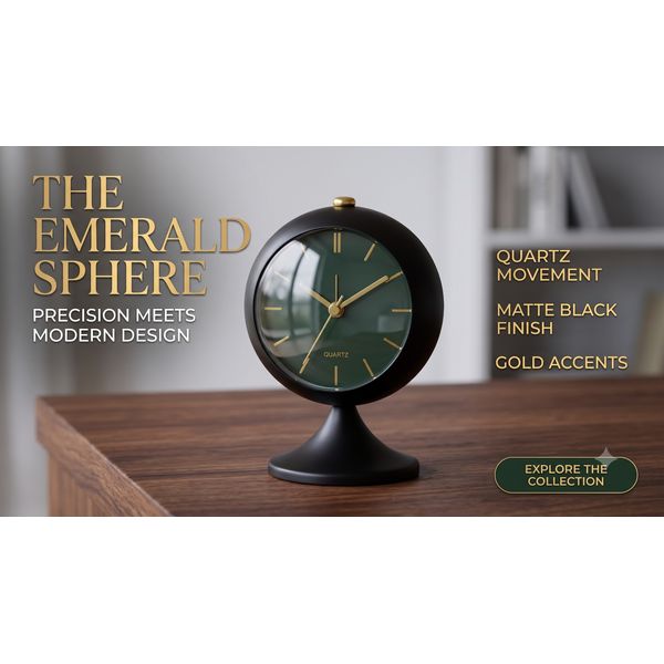 The Orb Collective Spherical Desk Clock