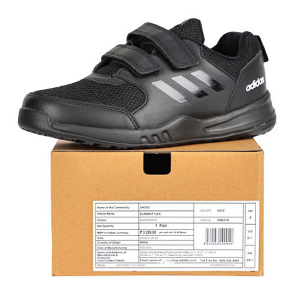 Adidas Elements Velcro Black 8K to UK4