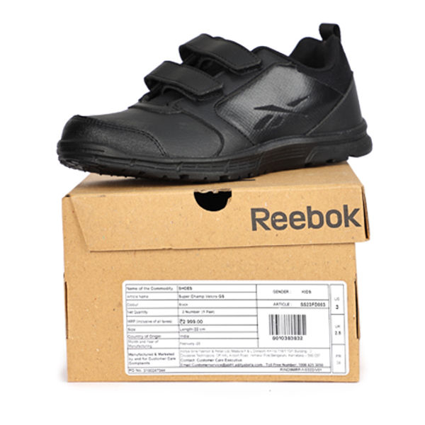 Reebok Velcro Black 9PS to 6US