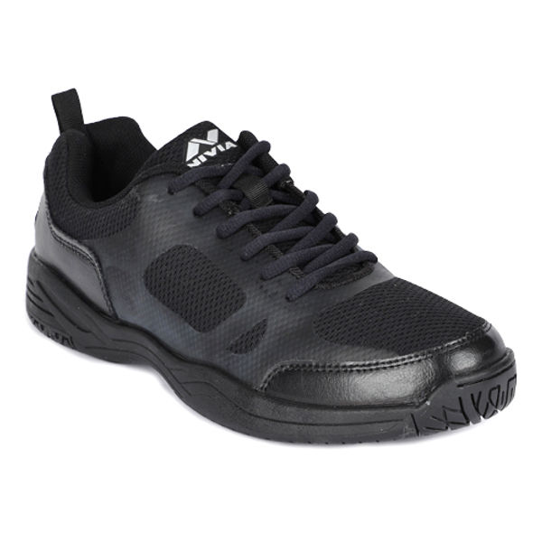 Nivia School Uniform Shoes Lace Black UK6 to UK13