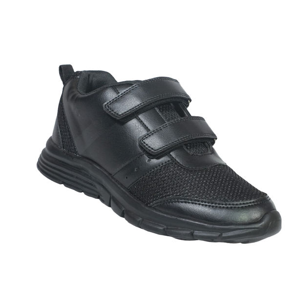 Bata Stride Velcro Black- UK2 to UK5