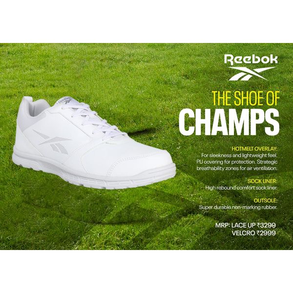 Reebok Laces White- 7US to 13US