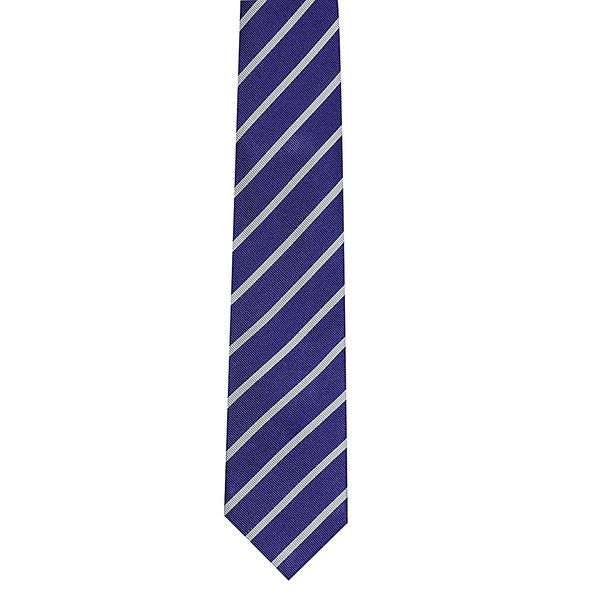 Tiekart men blue striped woven silk tie Tiekart men blue striped woven silk tie