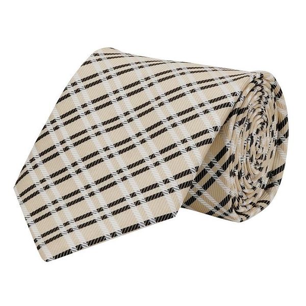 Tiekart men off white checked tie Tiekart men off white checked tie