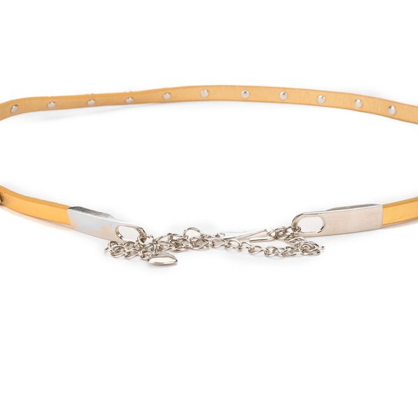 Tiekart women yellow stone overlaid belt Tiekart women yellow stone overlaid belt