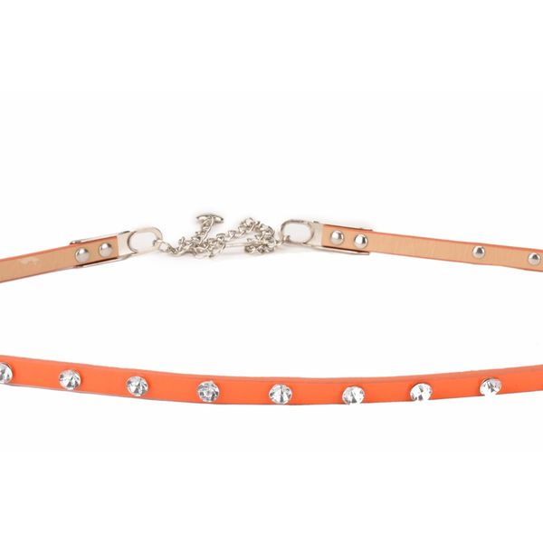 Tiekart women orange stone overlaid belt Tiekart women orange stone overlaid belt