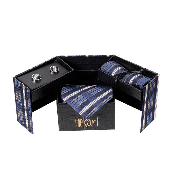 Gift Set-Tie+cufflinks+pocket square combo Gift Set-Tie+cufflinks+pocket square combo