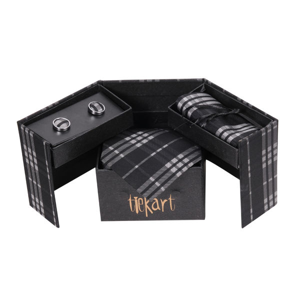 Gift Set-Tie+cufflinks+pocket square combo Gift Set-Tie+cufflinks+pocket square combo