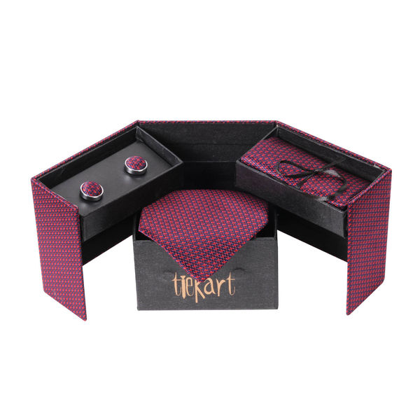 Gift Set-Tie+cufflinks+pocket square combo Gift Set-Tie+cufflinks+pocket square combo