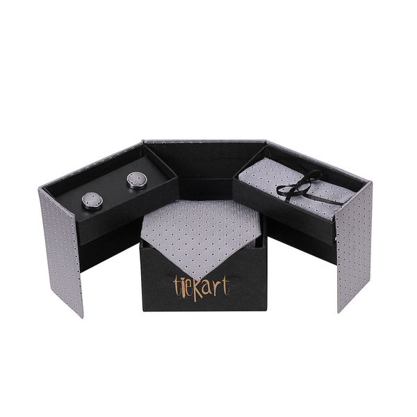 Gift Set-Tie+cufflinks+pocket square combo Gift Set-Tie+cufflinks+pocket square combo