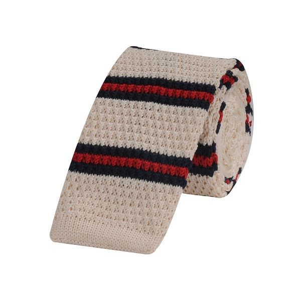 Tiekart men multi striped knitted skinny slim tie Tiekart men multi striped knitted skinny slim tie